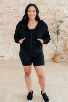 BeautybyShree Getting Active Biker Shorts in Black