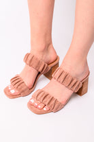 BeautybyShree Tropic Like it's Hot Heels in Blush Suede