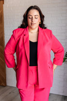 BeautybyShree Vigilante Stuff Blazer in Hot Pink