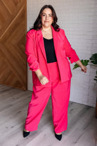 BeautybyShree Vigilante Stuff Blazer in Hot Pink