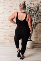 BeautybyShree Way to Push Active Bodysuit in Black