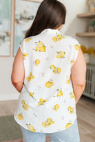 BeautybyShree When Life Gives You Lemons Sleeveless Blouse