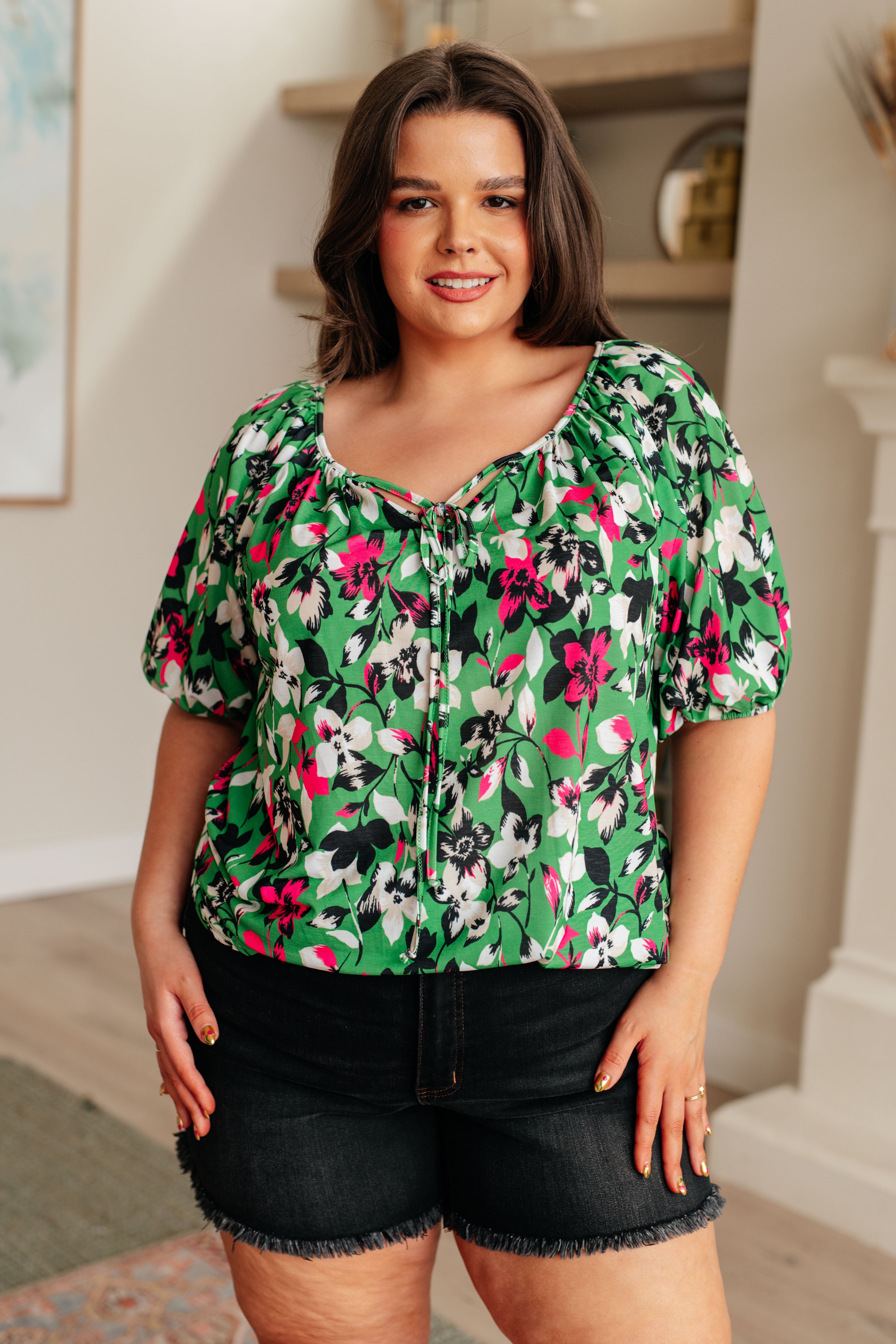 BeautybyShree Wild and Bright Floral Top