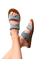 BeautybyShree With a Twist Sandal in Denim