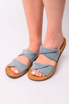 BeautybyShree With a Twist Sandal in Denim