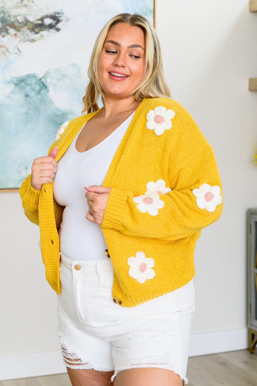 BeautybyShree You're Enough Floral Cardigan