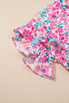 White Plus Size Floral Print Ruffle Short Sleeve Flare Dress Plus Size Dresses a28711657da4d88a