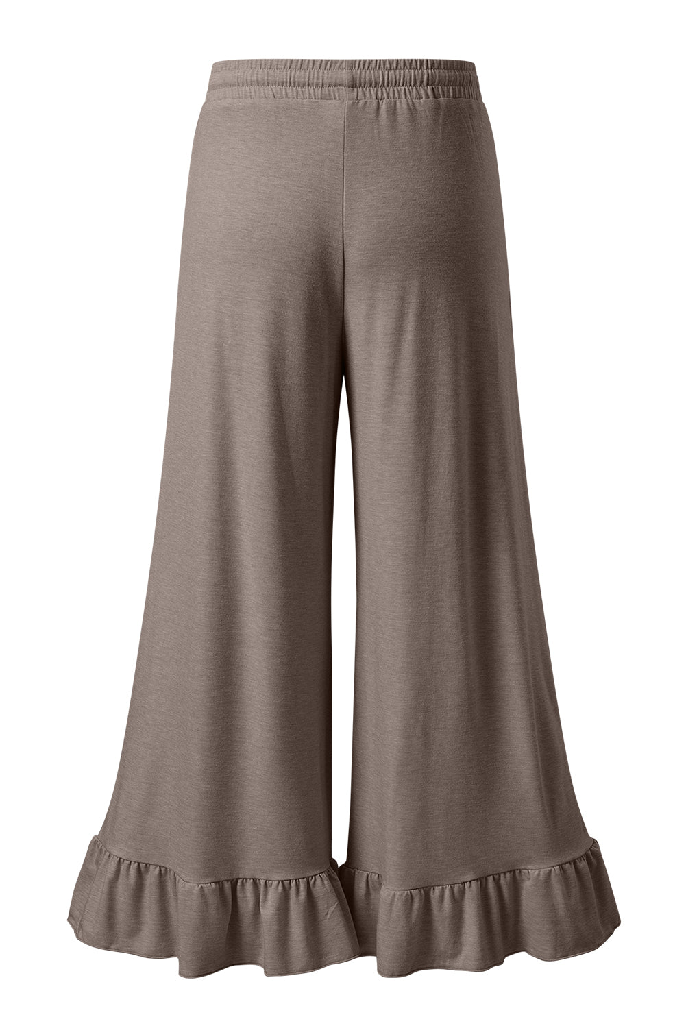 Dune Solid Color Ruffle Hem Wide Leg Pants Pants a694b0594b77a83d