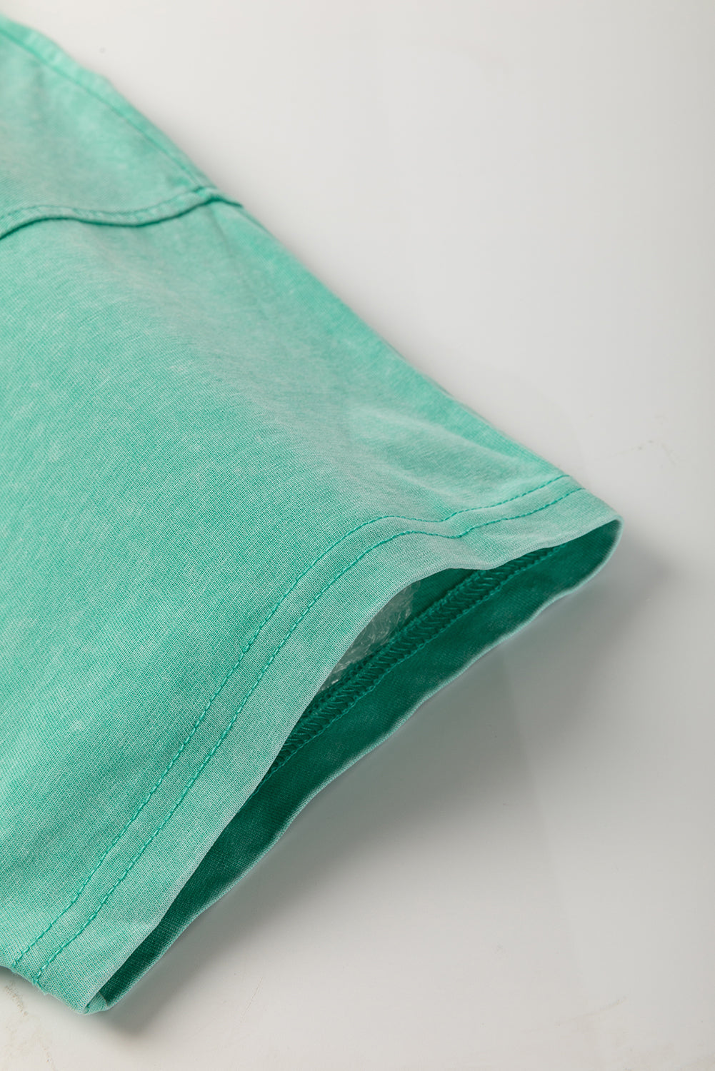 Sky Blue Mineral Wash Flower Patchwork Mini T Shirt Dress Short Dresses a6b01959f014080a