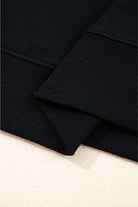 White Preppy Striped Sleeve Loose Sweatshirt Sweatshirts & Hoodies a6e44302c7a8fd34