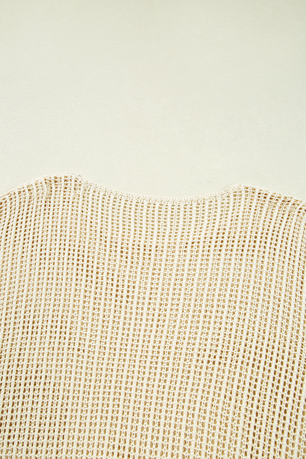 Parchment Hollow Out Knit Star Pattern Plus Size Sweater Plus Size Sweaters&Cardigans a6fdfc21921bc3b9