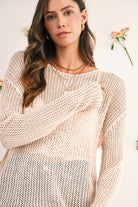 Black Crochet Hollow-out Knit Sweater Sweaters a710cd100a12fad9