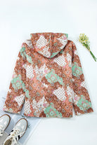 Khaki Vintage Paisley Floral Printed Sherpa Lined Hooded Jacket Jackets aa1ab208cd7c7fd6