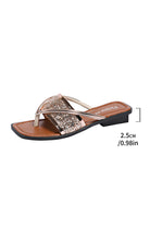 Gold Glitter Clip Toe Slippers Slides Shoes + Flip Flops abcece7c63742f68