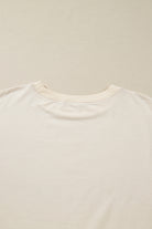 Beige Plus Size Plaid Patchwork Sleeve Pullover Top Plus Size Tops add436230c467454