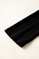 Red Dahlia Frilled Neck Ribbed Knit Patchwork Long Sleeve Mini Dress Short Dresses af37d6d08f492a65