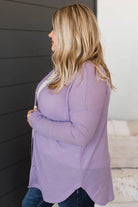 Orchid Petal Plus Size Waffle Knit Button Front Cardigan Plus Size Sweaters&Cardigans b045cdd5bf948e11