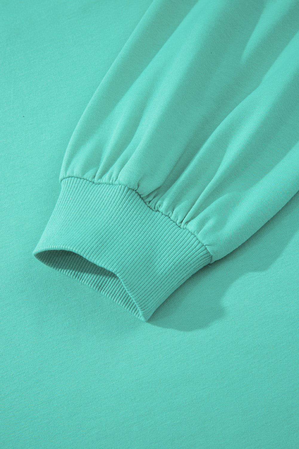 Sea Green Solid Color Plus Size Pullover and Loose Shorts Set Plus Size Matching Sets b63f2f3b5559b4f9