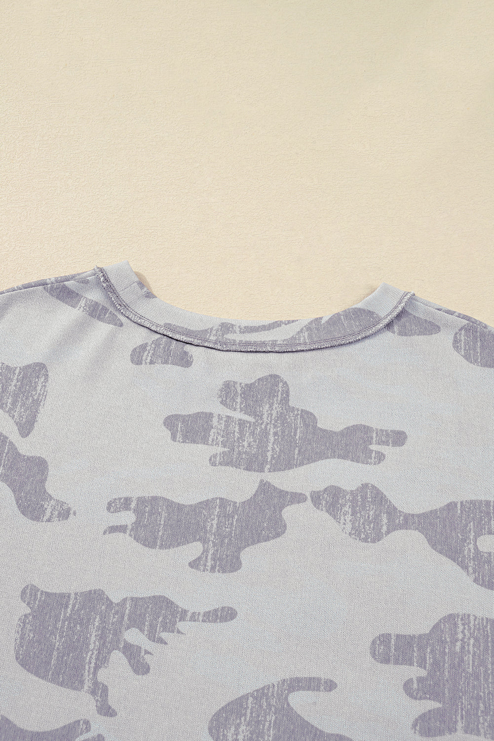 Multicolour Camouflage Print Round Neck Plus Size Sweatshirt Plus Size Tops b7056b480c97b647