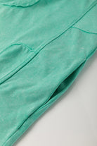 Sky Blue Mineral Wash Flower Patchwork Mini T Shirt Dress Short Dresses b7b88143152bd986