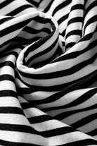 Brown Striped Elastic Waistband Pocketed Loose Pants Pants ba33ecbccb4cf83d