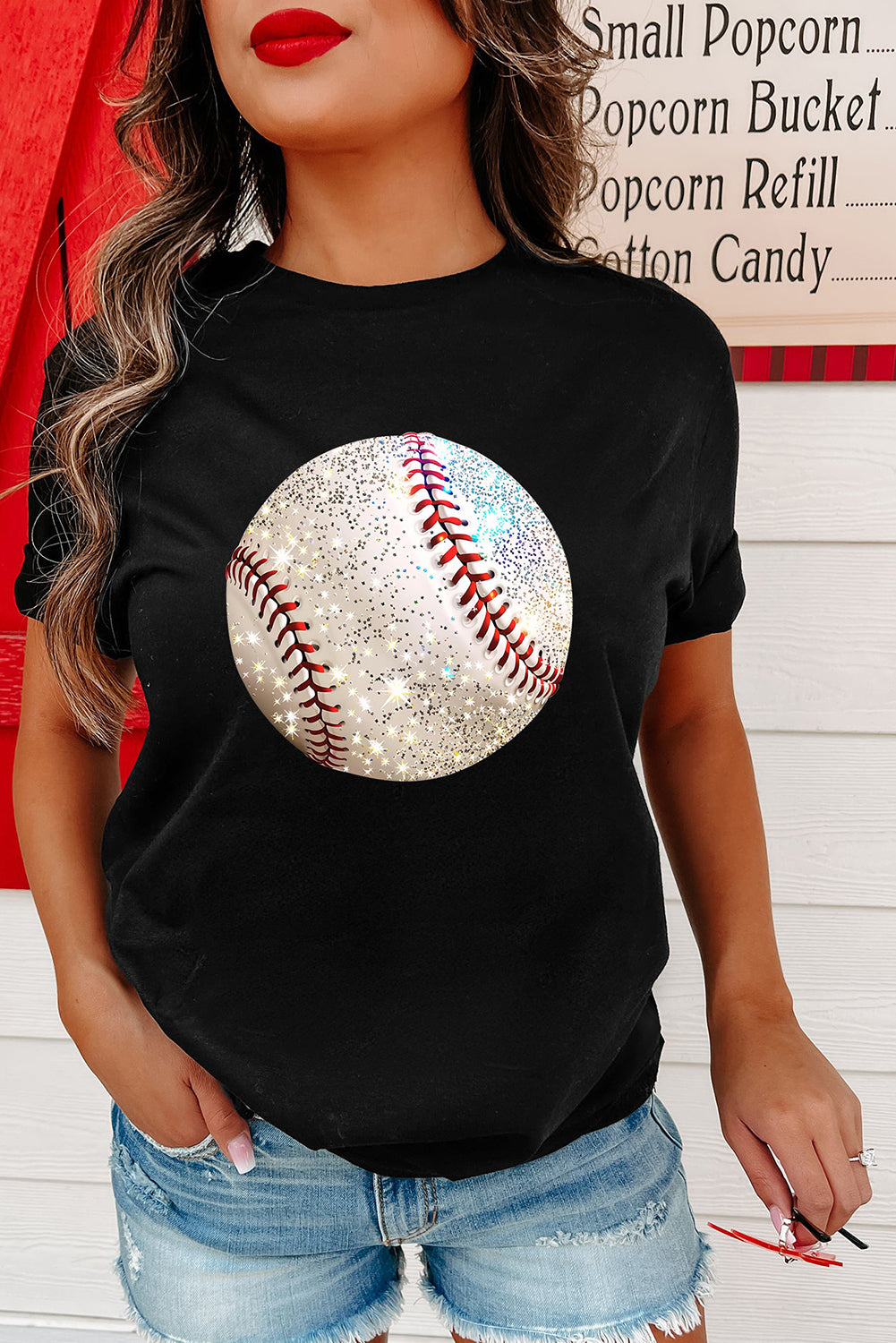 Black Heat Transfer Baseball Heat Transfer Printing Cotton Blend T Shirt Graphic Tees bccf6edb023ed9ed