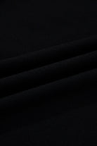 Black Scallop Trim Colorblock Long Sleeve Collared Top Long Sleeve Tops bd124341b0dc4ea3