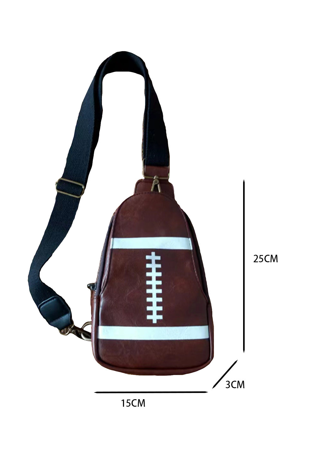 Brown PU Leather Football Mini Crossbody Bag Crossbody Bags bdd7c8ac1b7054e3