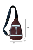 Brown PU Leather Football Mini Crossbody Bag Crossbody Bags bdd7c8ac1b7054e3