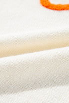 Apricot Halloween Boo Drop Shoulder Knit Sweater Sweaters c07ca73fbc6311b6