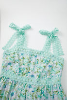 Green Floral Lace Tied Strap Empire Waist Maxi Dress Maxi Dresses c0fadc26140d43f7