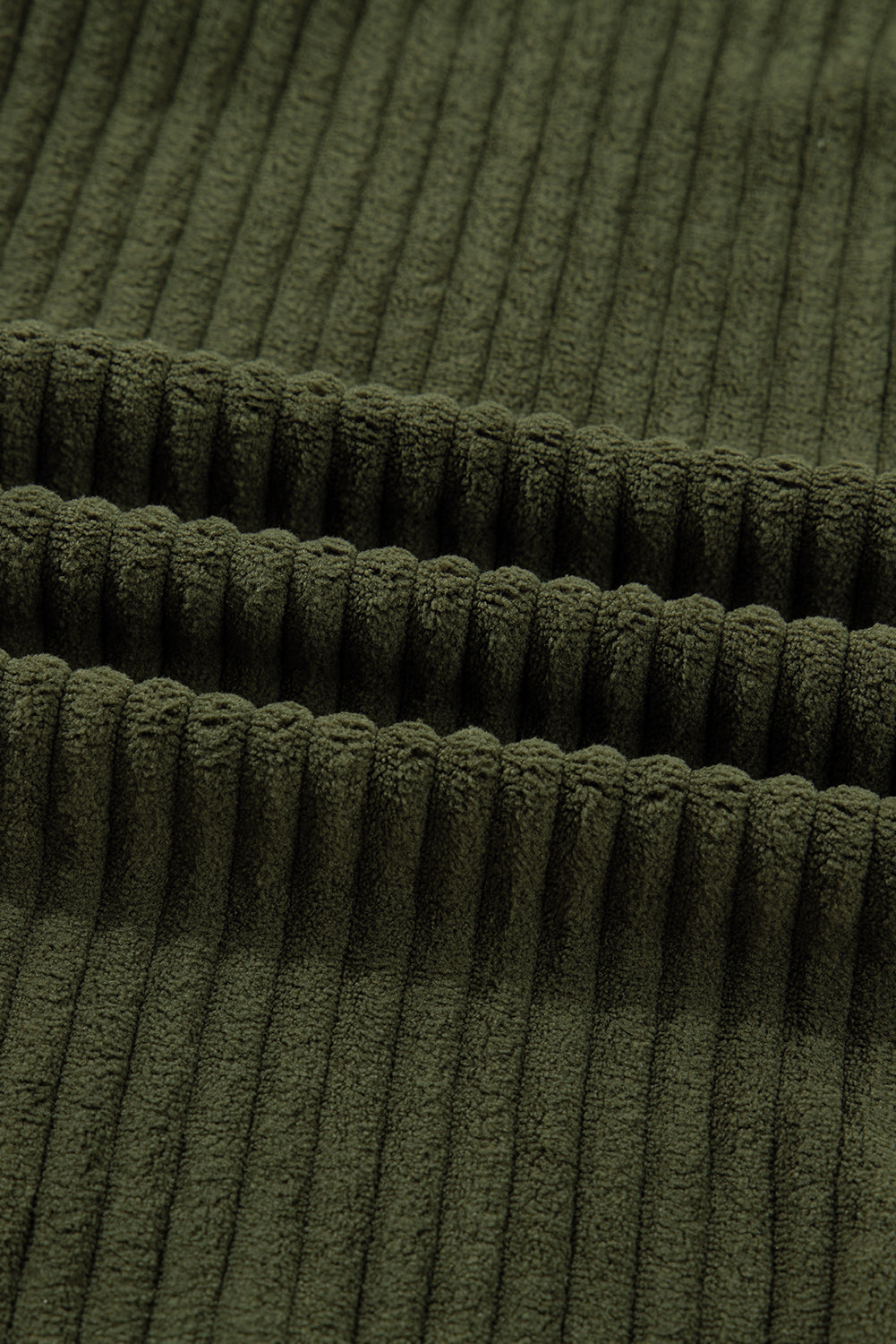 Jungle Green Ribbed Fleece Plaid Print Patchwork Button Up Jacket Jackets c27995a0d95b8c41