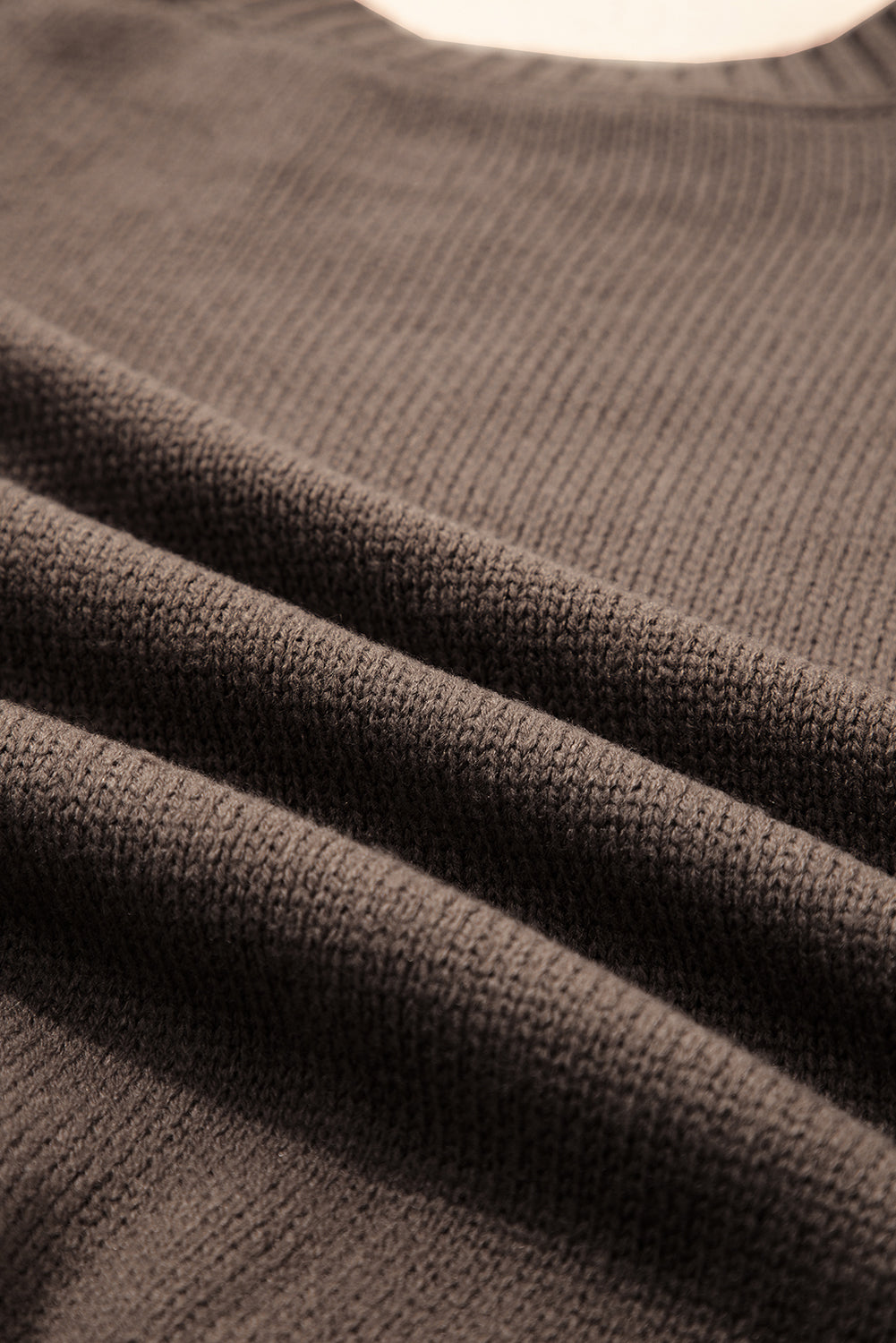 Light French Beige Geometric Pattern Crew Neck Knitted Sweater Sweaters c397c3cb76b36e0a