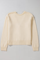 Jet Stream Plain Bowknot Knit Cropped Cardigan Cardigans c52c1cf8e0a87df7