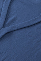 Black Notched Neck Batwing Sleeve Blouse Blouses c534071174a1d177