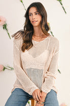 Black Crochet Hollow-out Knit Sweater Sweaters c969a7ea83467ae6