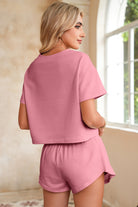 Black Cropped Tee and Ruffle High Waist Skort Set Two Piece Shorts Sets c9a898d88112b1a3