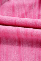 Strawberry Pink Flounce Sleeve Tiered Ruffled Velvet Mini Dress Short Dresses c9b94269fa5b817e