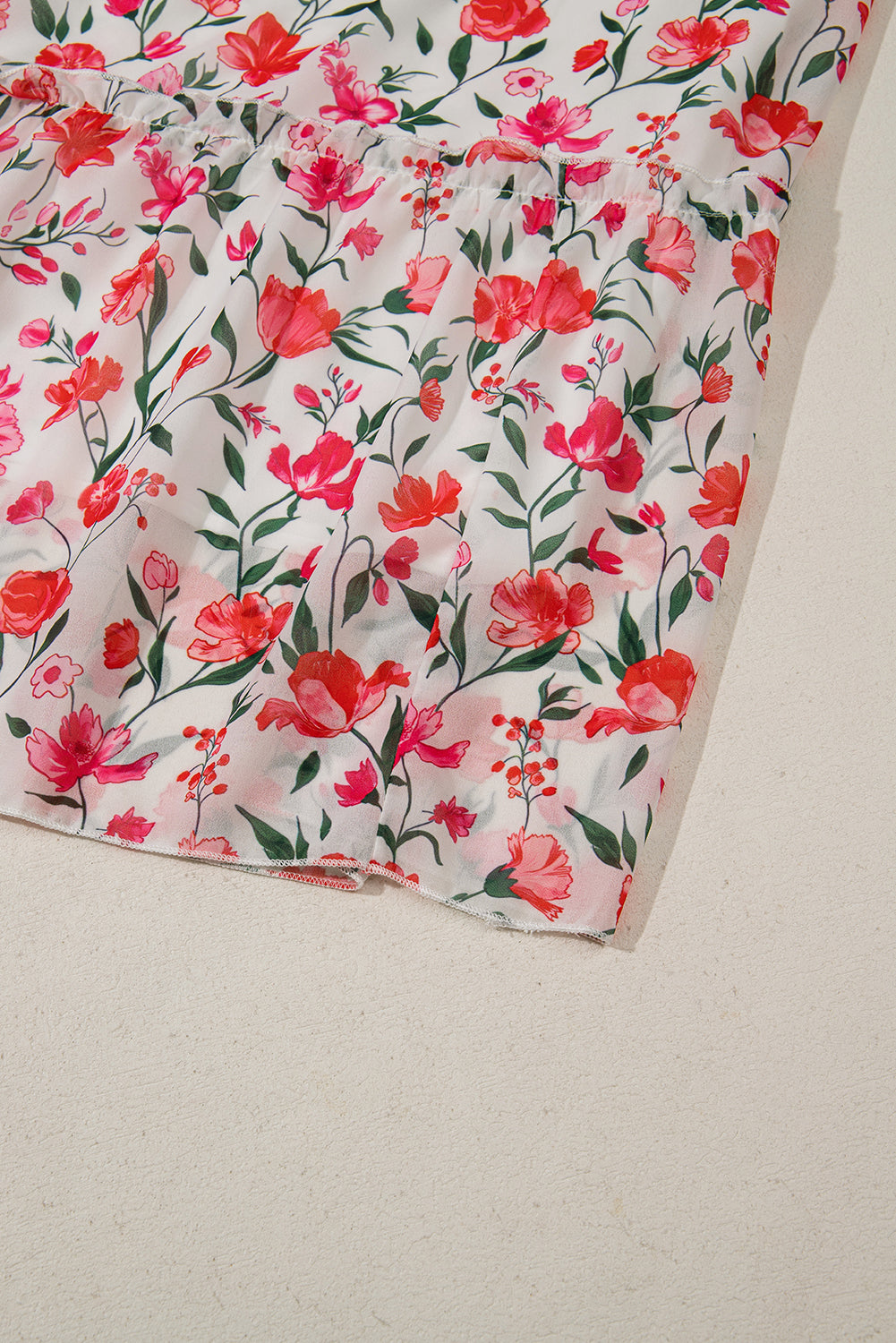 Pink Plus Size Floral Square Neck Puff Sleeve Ruffle Maxi Dress Plus Size Dresses caf962d8f28955be