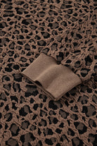 Brown Ribbed Trim Leopard Print Long Sleeve Top Long Sleeve Tops cb460567317a25d3