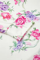 Apricot Floral Print Pullover Drawstring Lounge Pants Set Loungewear Set d00fd717c63de688