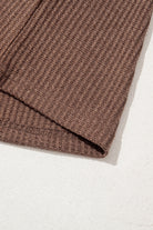 Ashleigh Blue Ruffle Floral Sleeve Patchwork Waffle Top Long Sleeve Tops d04d56febc8bc2ad