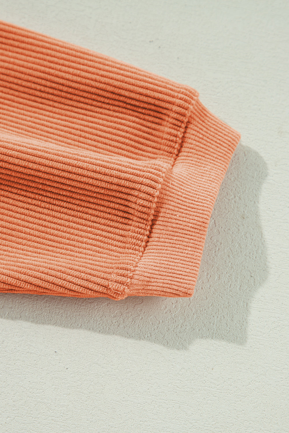 Orange thankful Letter Heat Transfer Printing Ribbed Crew Neck Thanksgiving Sweatshirt Graphic Sweatshirts d142ae04fdb4479d