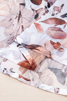 White Floral Print Sweetheart Neck High Waist Mini Dress Short Dresses d2d6628bf0aa0f5f