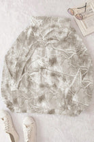 Light Pink Camouflage Plant Print Kangaroo Pocket Oversized Hoodie Sweatshirts & Hoodies d48fb6c60e551a9a