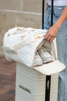 Black Plaid Large Capacity Travel Duffle Bag Bags d59ac9076dbbcbfd