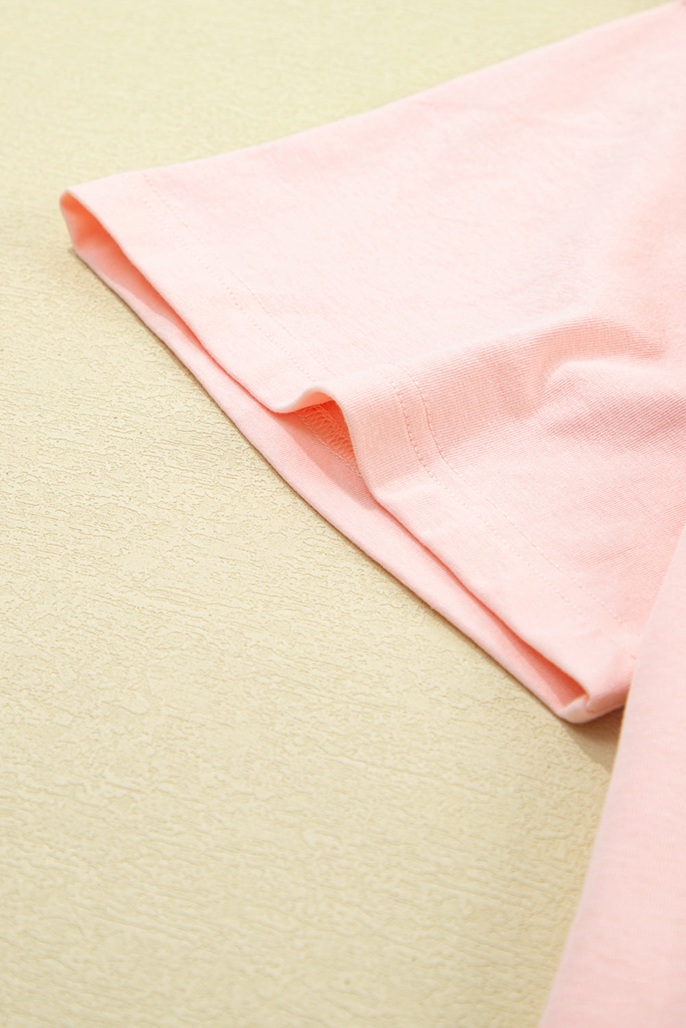 Light Pink Eyelet Colorblock Star Applique Plus Size T Shirt Plus Size Tops d5fb93809edaaa87