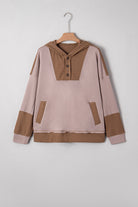 Goat Waffle Patchwork Exposed Seam Oversized Hoodie Sweatshirts & Hoodies d61543fac2ec8e25