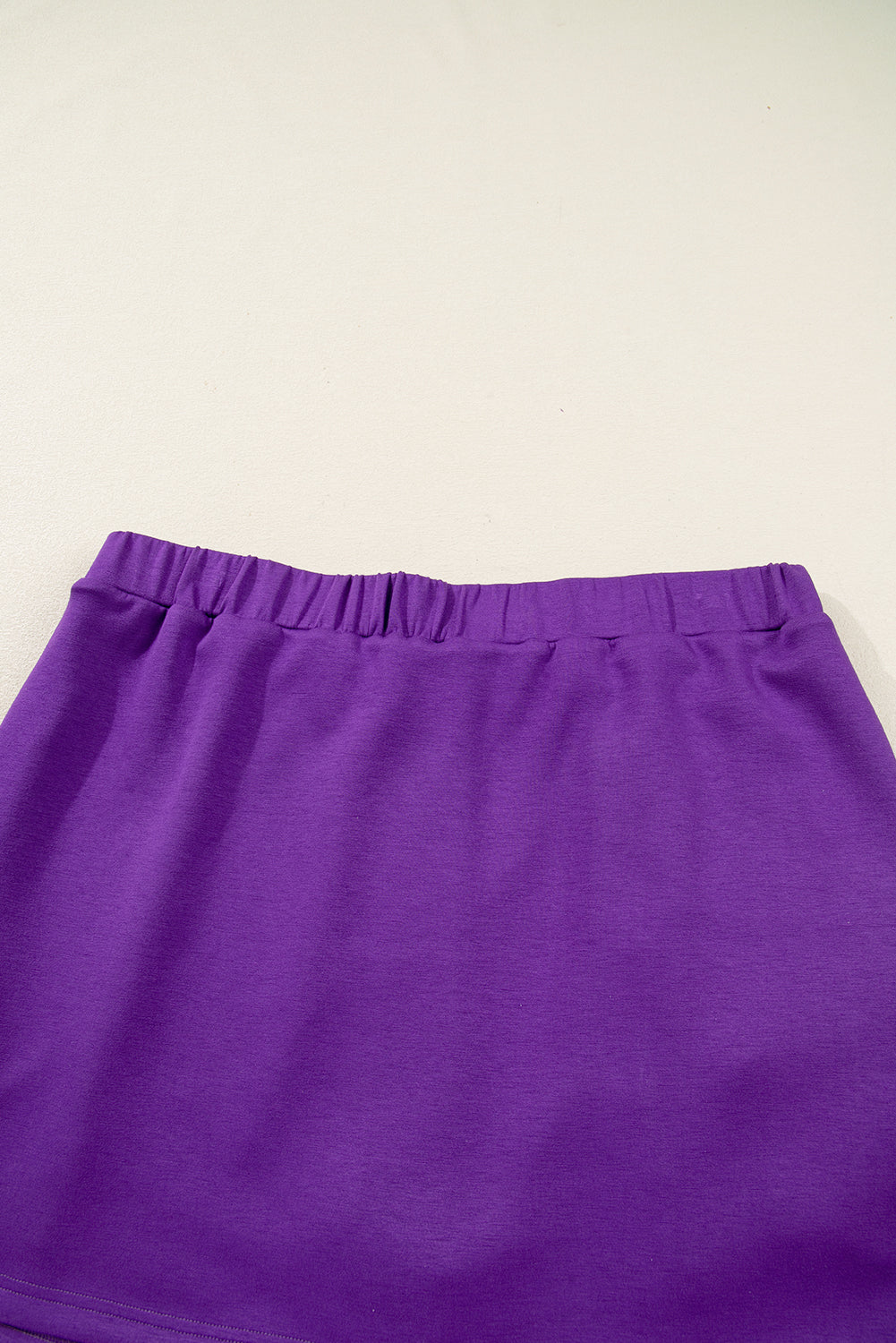 Wisteria Collar Half Zip Pullover Mini Skirt Plus Size 2pcs Set Plus Size Matching Sets d67aed4da5089b0b