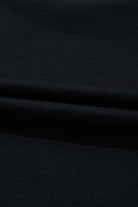 Black Plaid Patchwork High Waist Sweatshirt Mini Dress Short Dresses d6b083d7c4461c47